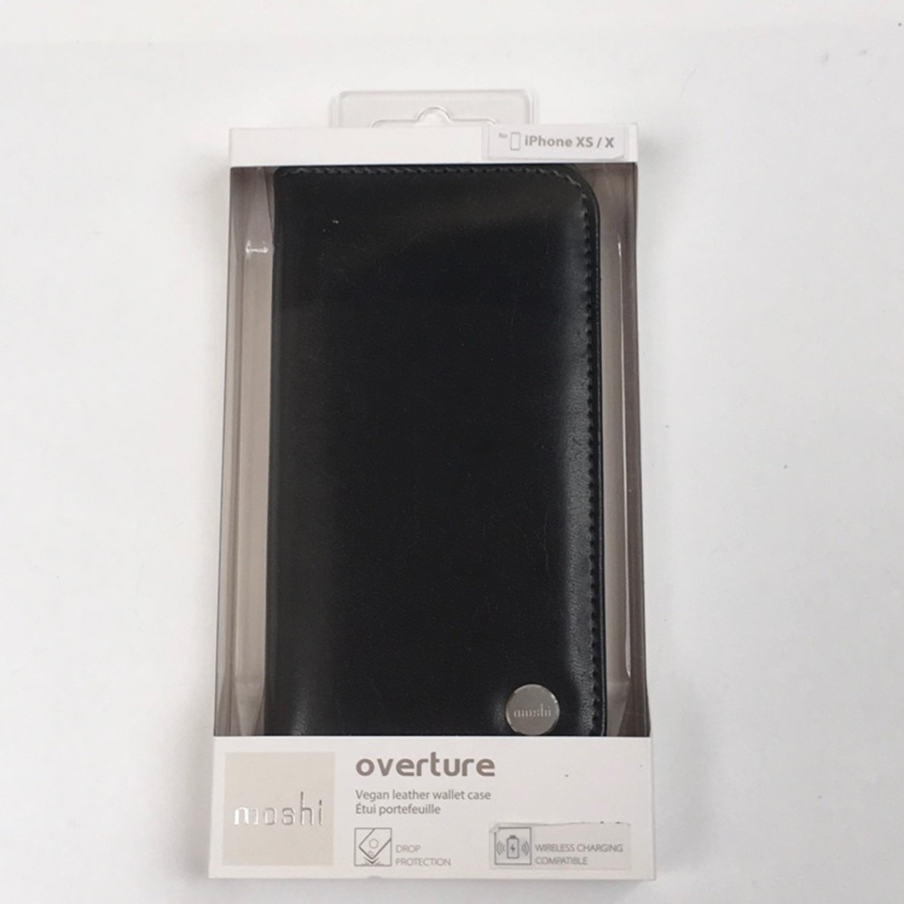 Moshi Overture wallet case for iPhone XS/X - Black